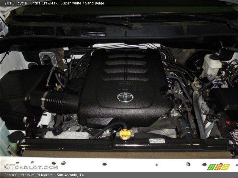 Super White / Sand Beige 2011 Toyota Tundra CrewMax