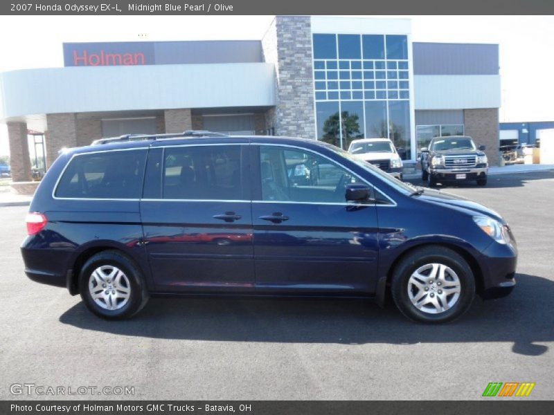 Midnight Blue Pearl / Olive 2007 Honda Odyssey EX-L