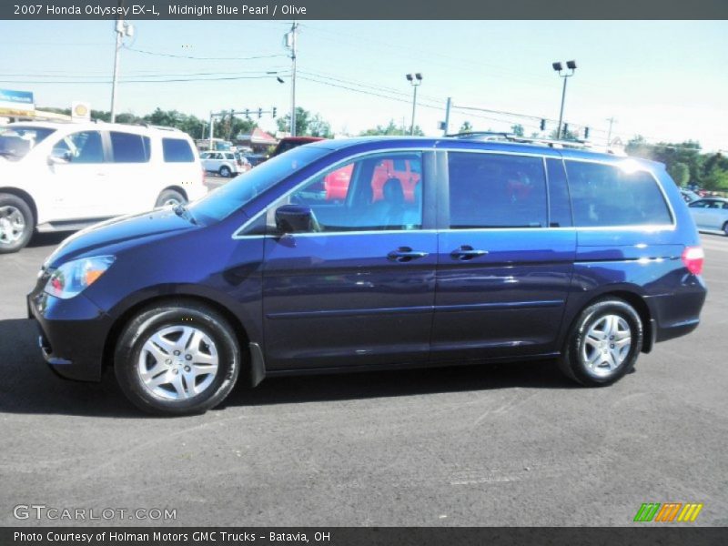 Midnight Blue Pearl / Olive 2007 Honda Odyssey EX-L