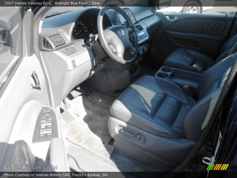 Midnight Blue Pearl / Olive 2007 Honda Odyssey EX-L