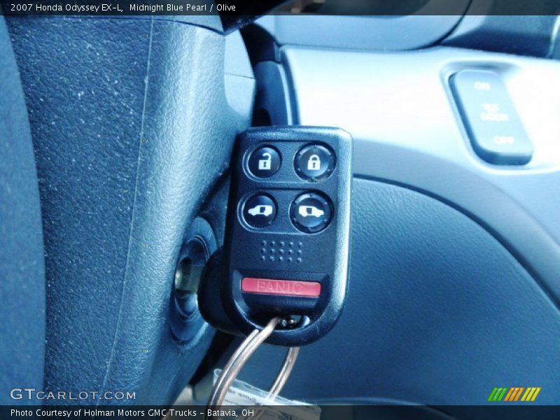Midnight Blue Pearl / Olive 2007 Honda Odyssey EX-L