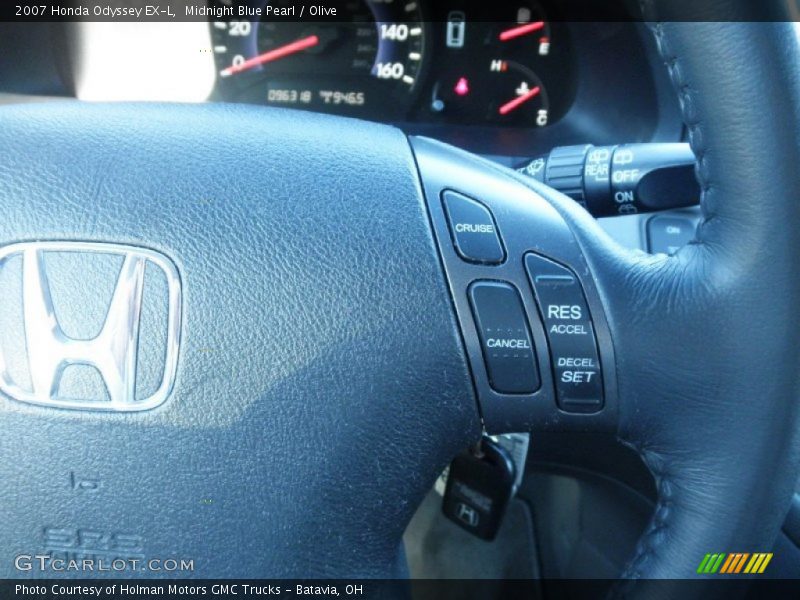 Midnight Blue Pearl / Olive 2007 Honda Odyssey EX-L