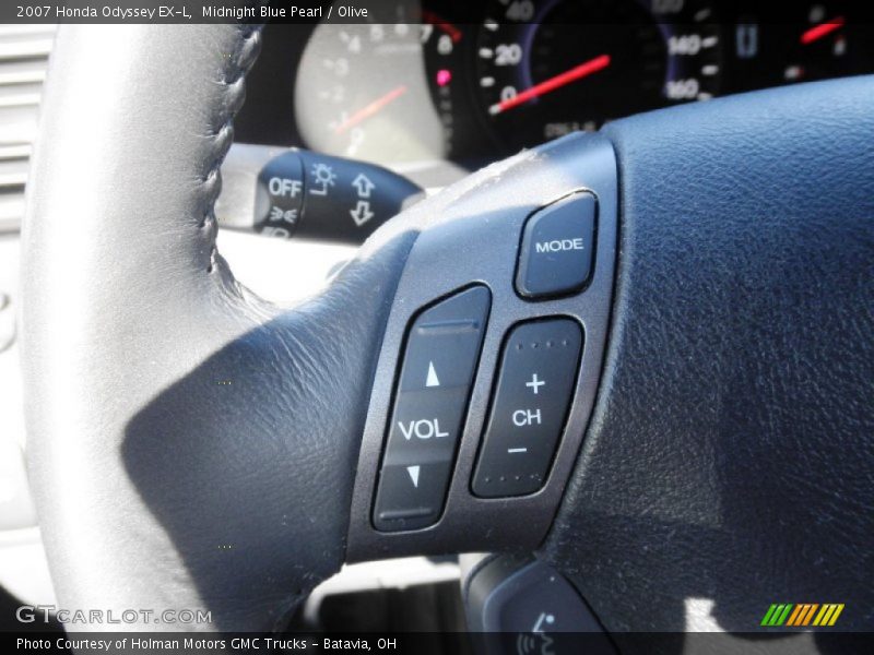 Midnight Blue Pearl / Olive 2007 Honda Odyssey EX-L