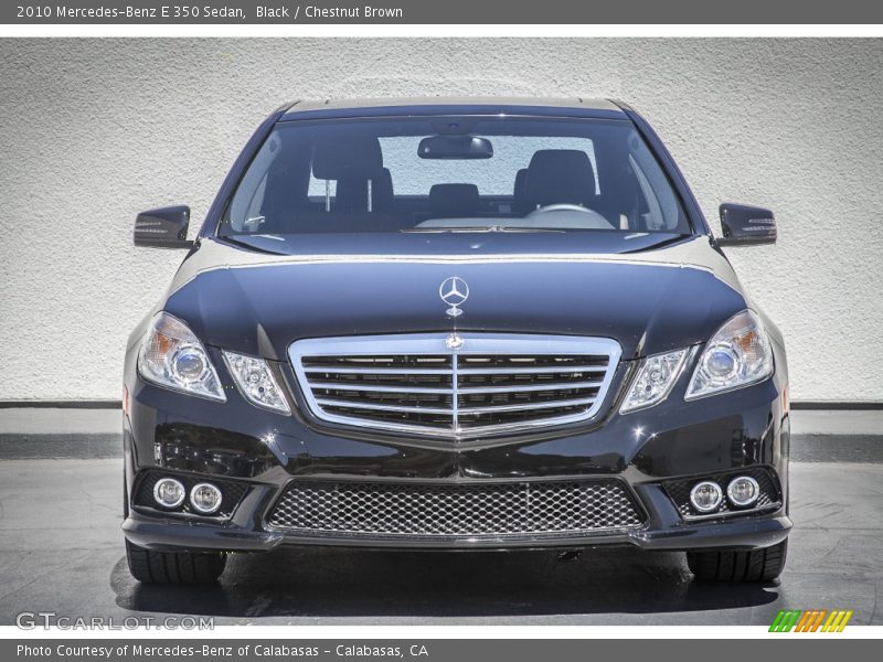 Black / Chestnut Brown 2010 Mercedes-Benz E 350 Sedan