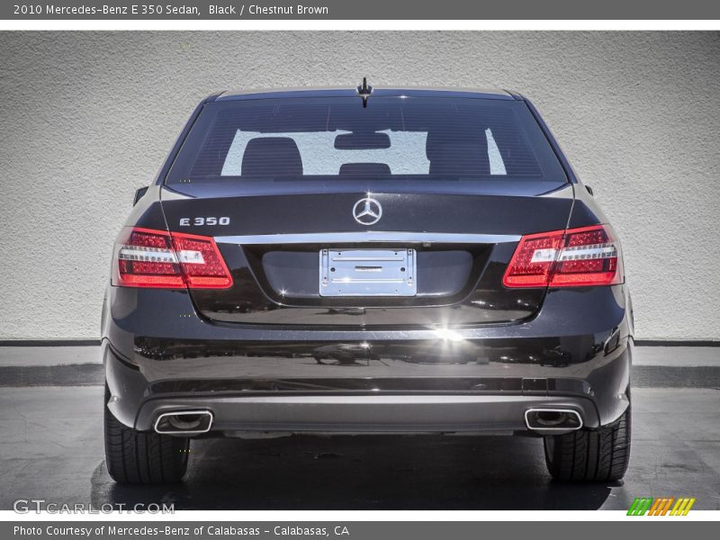 Black / Chestnut Brown 2010 Mercedes-Benz E 350 Sedan