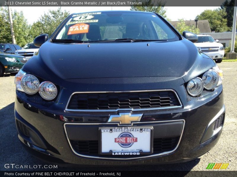 Black Granite Metallic / Jet Black/Dark Titanium 2013 Chevrolet Sonic LS Sedan