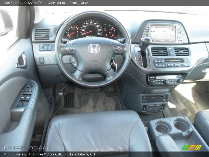 Midnight Blue Pearl / Olive 2007 Honda Odyssey EX-L