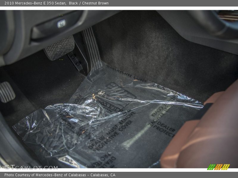Black / Chestnut Brown 2010 Mercedes-Benz E 350 Sedan