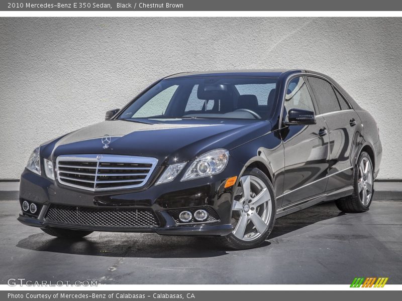 Black / Chestnut Brown 2010 Mercedes-Benz E 350 Sedan