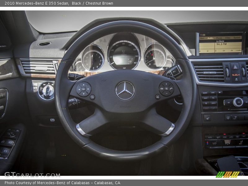 Black / Chestnut Brown 2010 Mercedes-Benz E 350 Sedan