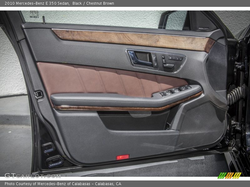 Black / Chestnut Brown 2010 Mercedes-Benz E 350 Sedan