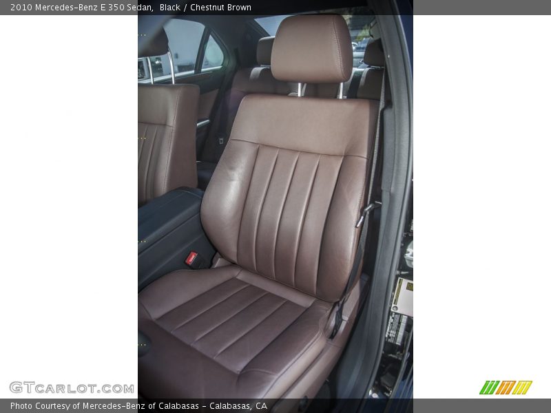 Black / Chestnut Brown 2010 Mercedes-Benz E 350 Sedan