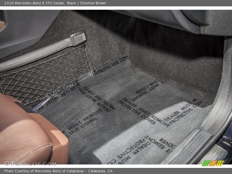 Black / Chestnut Brown 2010 Mercedes-Benz E 350 Sedan