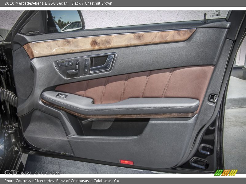 Black / Chestnut Brown 2010 Mercedes-Benz E 350 Sedan