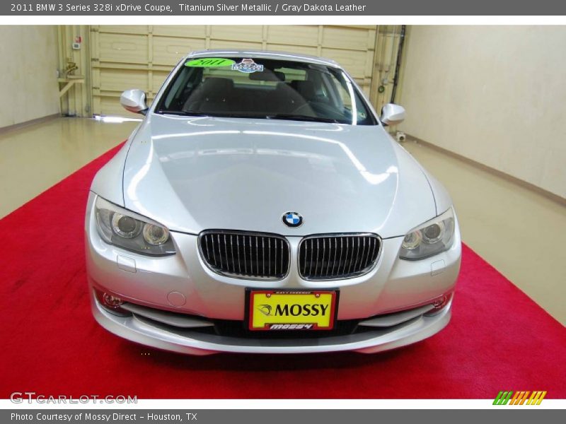 Titanium Silver Metallic / Gray Dakota Leather 2011 BMW 3 Series 328i xDrive Coupe