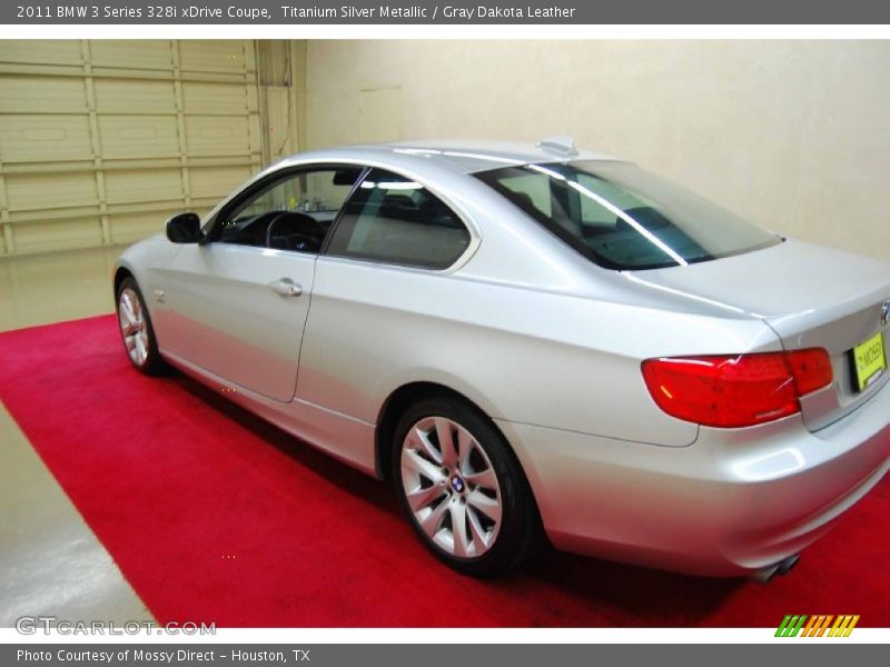Titanium Silver Metallic / Gray Dakota Leather 2011 BMW 3 Series 328i xDrive Coupe