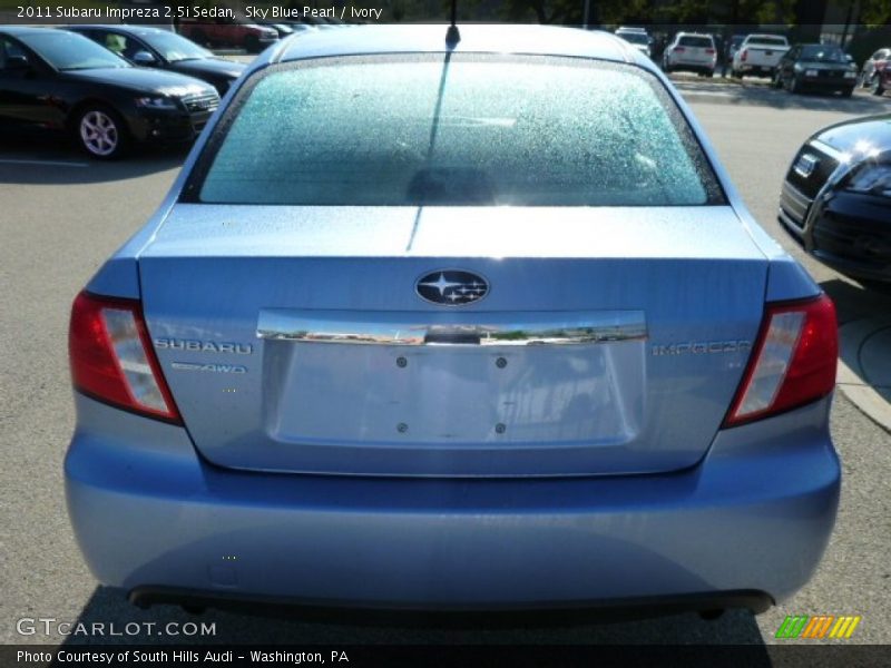 Sky Blue Pearl / Ivory 2011 Subaru Impreza 2.5i Sedan