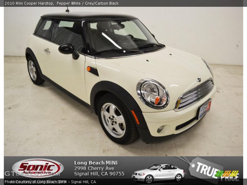 Pepper White / Grey/Carbon Black 2010 Mini Cooper Hardtop