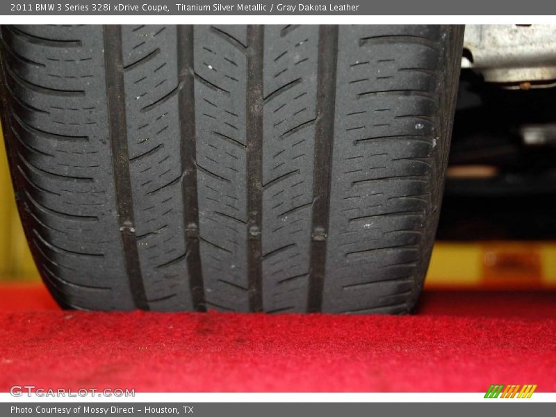 Titanium Silver Metallic / Gray Dakota Leather 2011 BMW 3 Series 328i xDrive Coupe