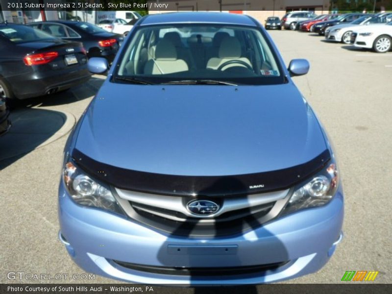 Sky Blue Pearl / Ivory 2011 Subaru Impreza 2.5i Sedan