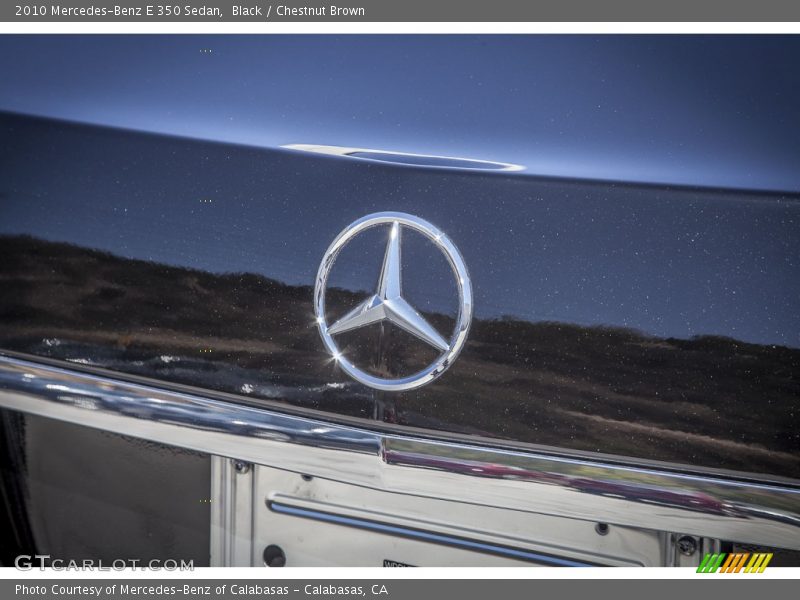 Black / Chestnut Brown 2010 Mercedes-Benz E 350 Sedan