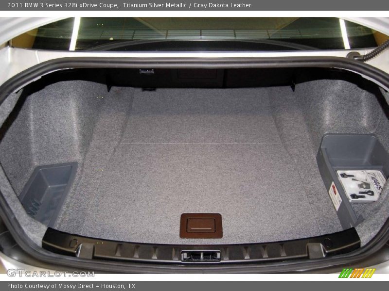 Titanium Silver Metallic / Gray Dakota Leather 2011 BMW 3 Series 328i xDrive Coupe