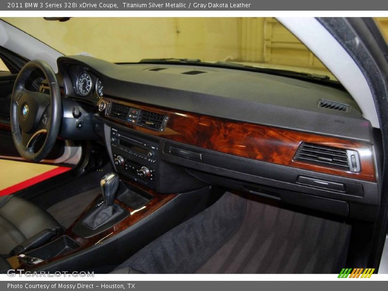 Titanium Silver Metallic / Gray Dakota Leather 2011 BMW 3 Series 328i xDrive Coupe