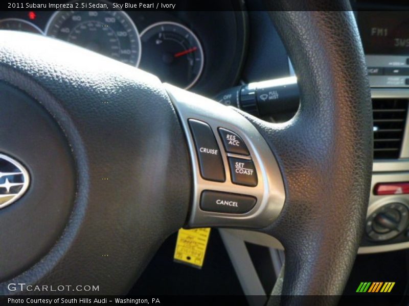 Sky Blue Pearl / Ivory 2011 Subaru Impreza 2.5i Sedan