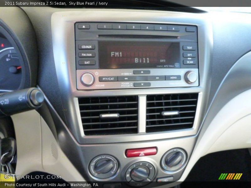 Sky Blue Pearl / Ivory 2011 Subaru Impreza 2.5i Sedan