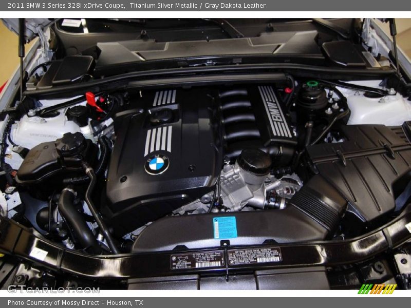 Titanium Silver Metallic / Gray Dakota Leather 2011 BMW 3 Series 328i xDrive Coupe