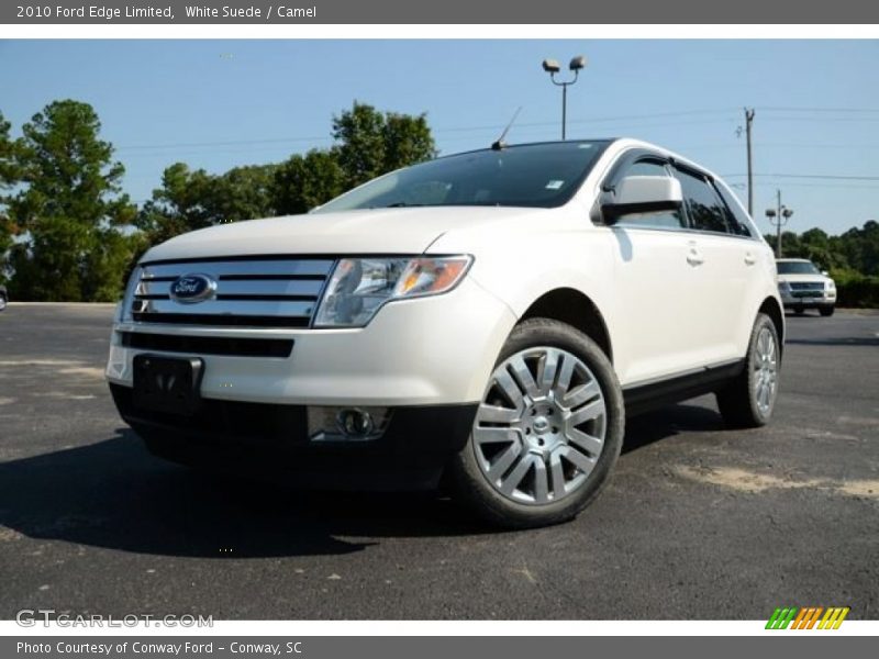 White Suede / Camel 2010 Ford Edge Limited