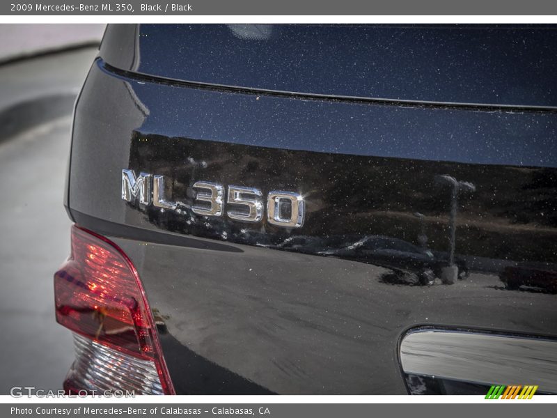 Black / Black 2009 Mercedes-Benz ML 350