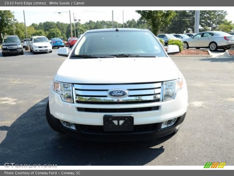 White Suede / Camel 2010 Ford Edge Limited