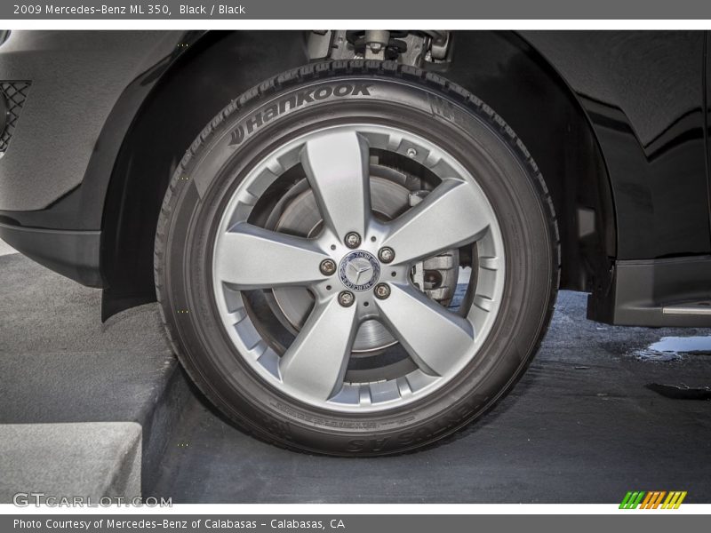 Black / Black 2009 Mercedes-Benz ML 350
