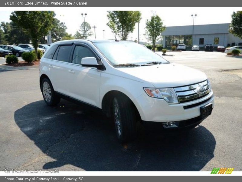 White Suede / Camel 2010 Ford Edge Limited