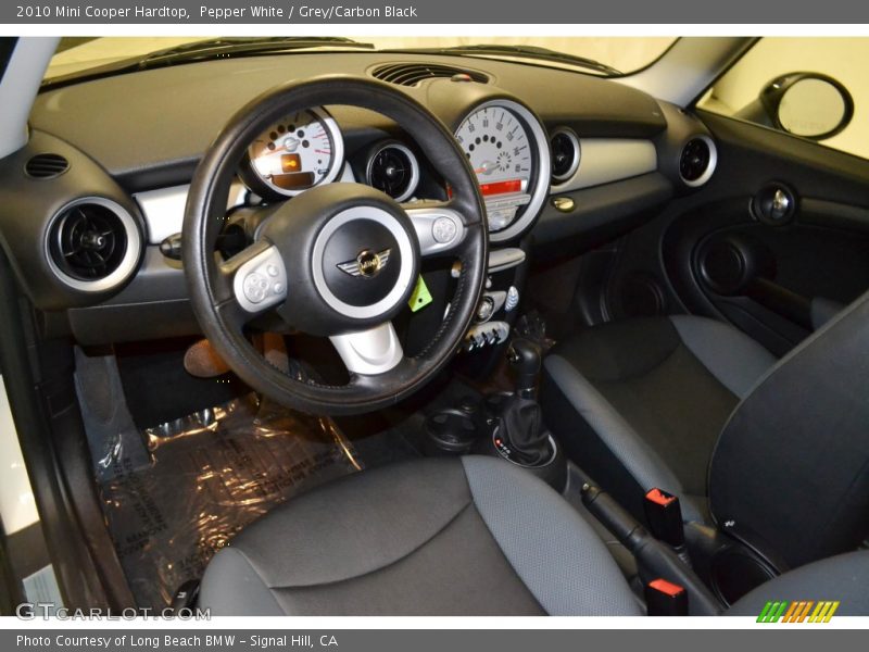 Pepper White / Grey/Carbon Black 2010 Mini Cooper Hardtop