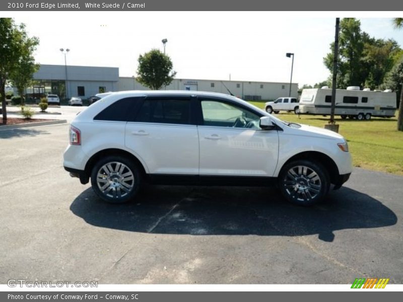White Suede / Camel 2010 Ford Edge Limited