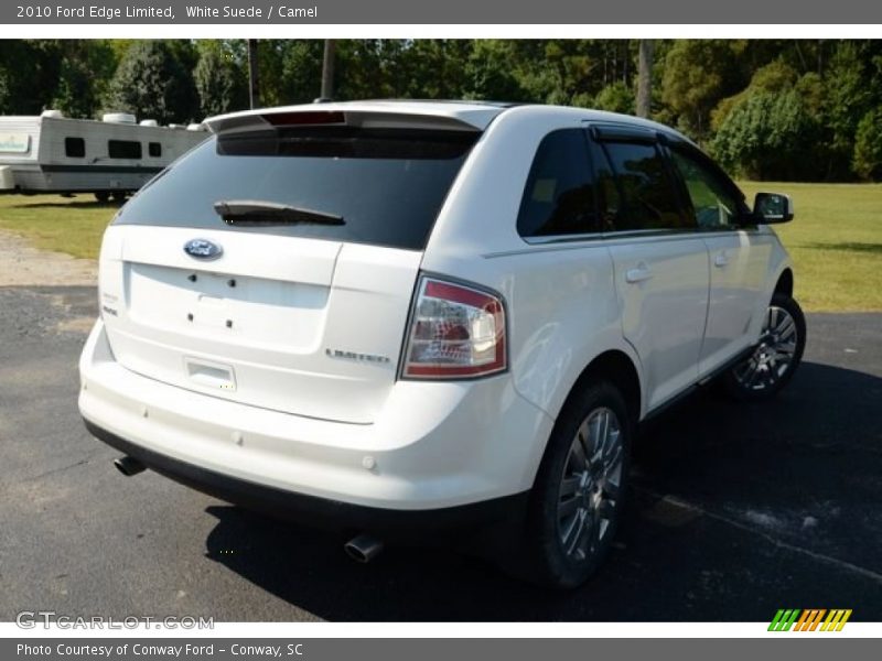 White Suede / Camel 2010 Ford Edge Limited