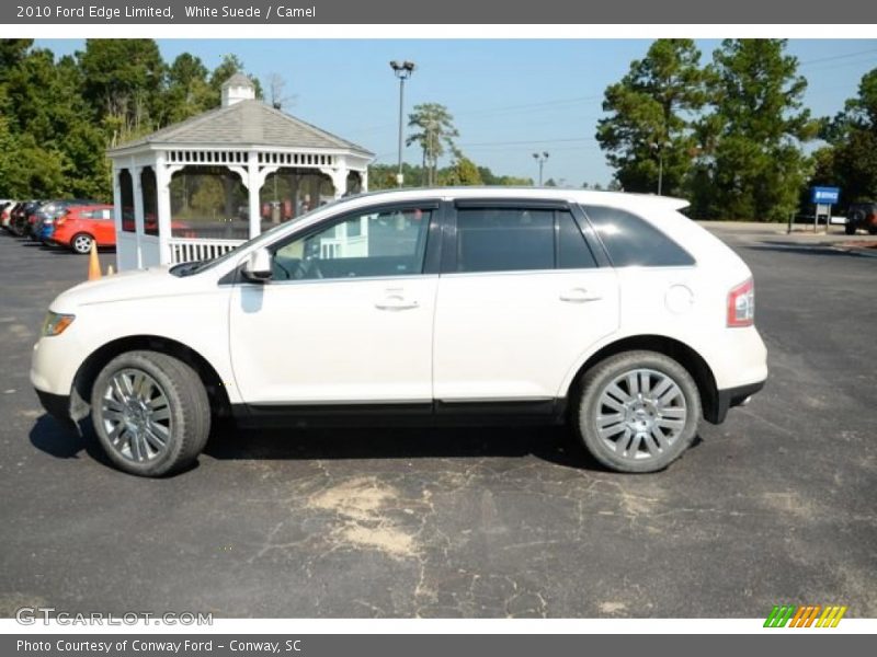 White Suede / Camel 2010 Ford Edge Limited