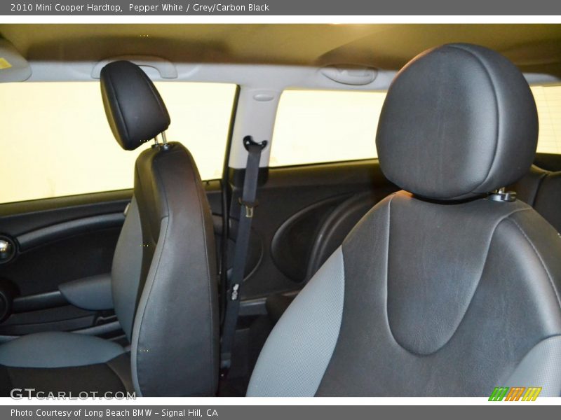 Pepper White / Grey/Carbon Black 2010 Mini Cooper Hardtop