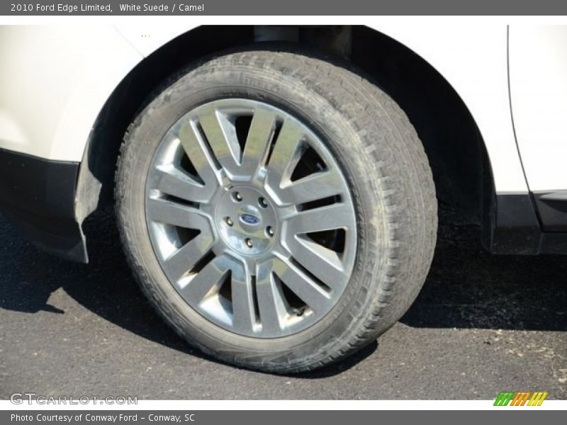 White Suede / Camel 2010 Ford Edge Limited