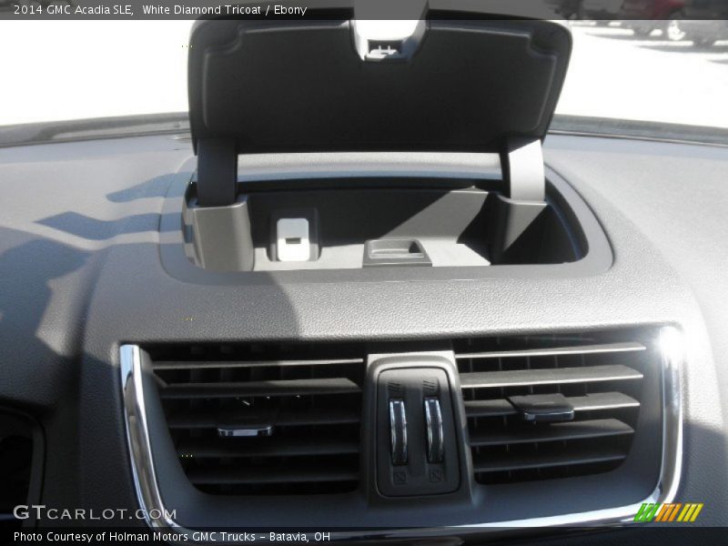 White Diamond Tricoat / Ebony 2014 GMC Acadia SLE