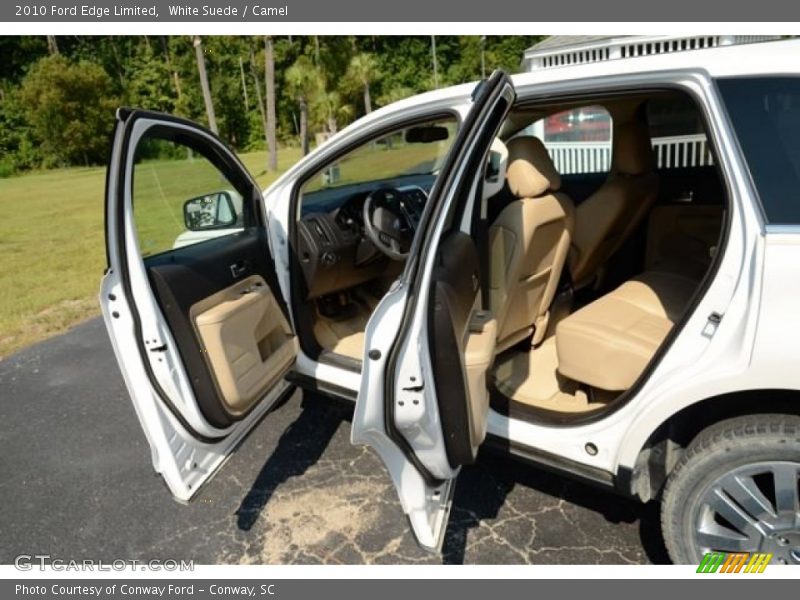 White Suede / Camel 2010 Ford Edge Limited