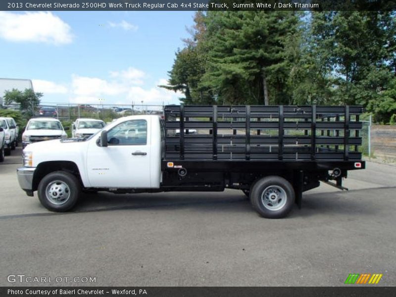  2013 Silverado 2500HD Work Truck Regular Cab 4x4 Stake Truck Summit White