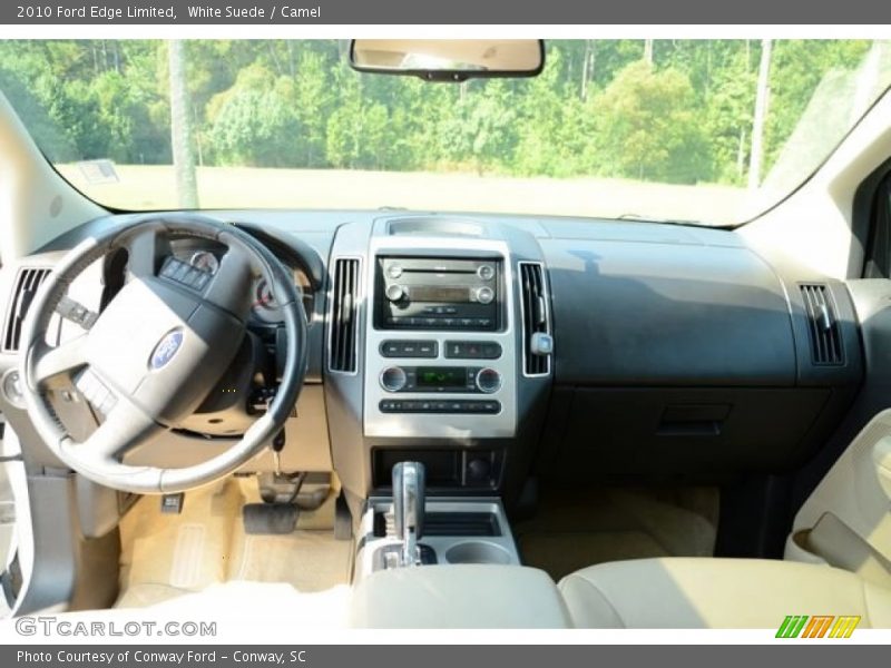 White Suede / Camel 2010 Ford Edge Limited