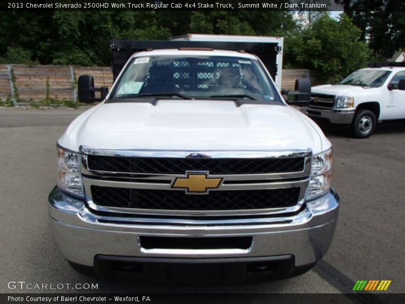 Summit White / Dark Titanium 2013 Chevrolet Silverado 2500HD Work Truck Regular Cab 4x4 Stake Truck