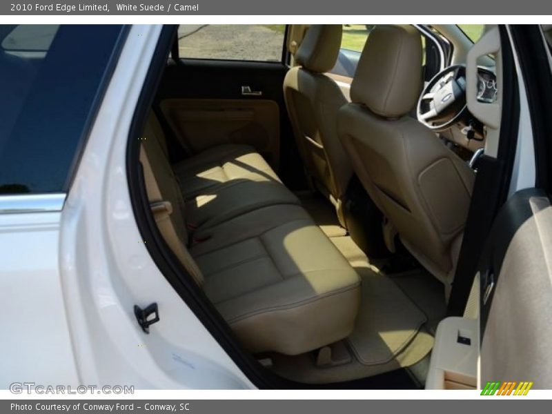 White Suede / Camel 2010 Ford Edge Limited