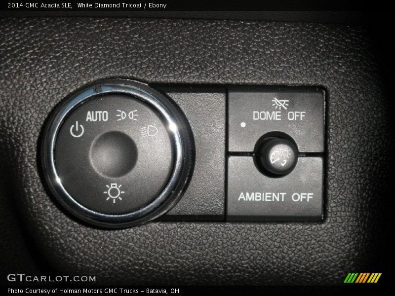 White Diamond Tricoat / Ebony 2014 GMC Acadia SLE