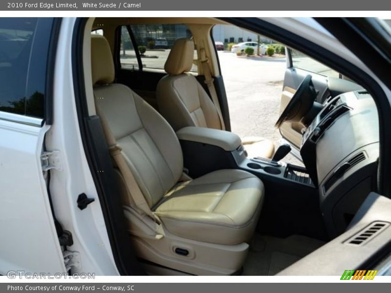 White Suede / Camel 2010 Ford Edge Limited