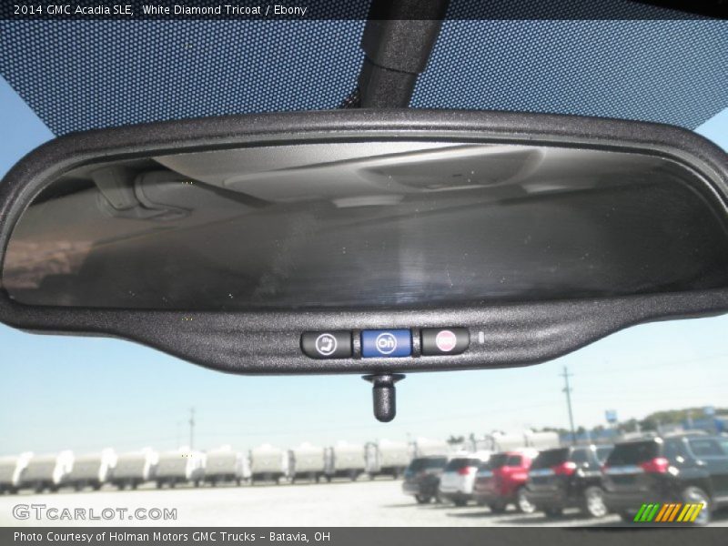 White Diamond Tricoat / Ebony 2014 GMC Acadia SLE